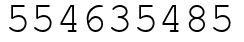 Число 554635485.