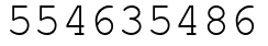 Число 554635486.