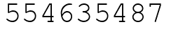 Число 554635487.