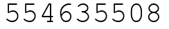 Число 554635508.
