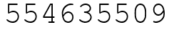 Число 554635509.