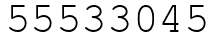 Число 55533045.