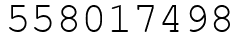 Число 558017498.