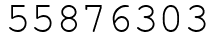 Число 55876303.