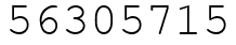 Число 56305715.