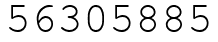 Число 56305885.
