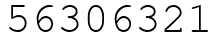 Число 56306321.