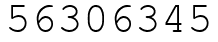 Число 56306345.