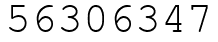 Число 56306347.