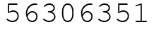 Число 56306351.