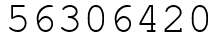 Число 56306420.