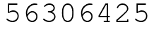 Число 56306425.