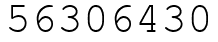 Число 56306430.