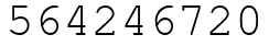 Число 564246720.