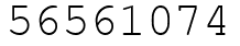 Число 56561074.