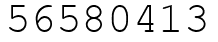 Число 56580413.
