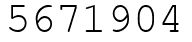 Число 5671904.