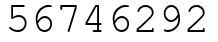 Число 56746292.