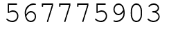 Число 567775903.
