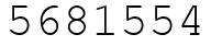 Число 5681554.