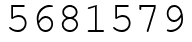Число 5681579.