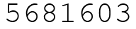 Число 5681603.