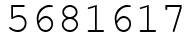 Число 5681617.