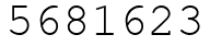 Число 5681623.