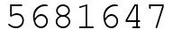 Число 5681647.