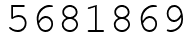 Число 5681869.