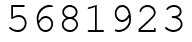 Число 5681923.