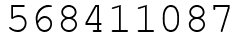 Число 568411087.