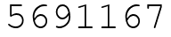 Число 5691167.