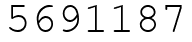 Число 5691187.