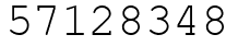 Число 57128348.