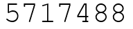 Число 5717488.