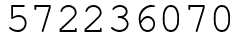 Число 572236070.
