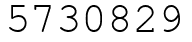 Число 5730829.