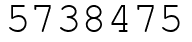 Число 5738475.