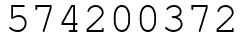 Число 574200372.