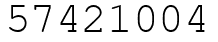 Число 57421004.