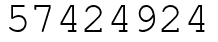 Число 57424924.