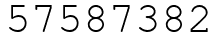 Число 57587382.