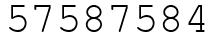 Число 57587584.