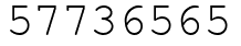 Число 57736565.