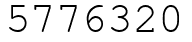 Число 5776320.