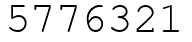 Число 5776321.
