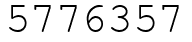 Число 5776357.