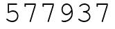 Число 577937.