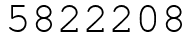 Число 5822208.